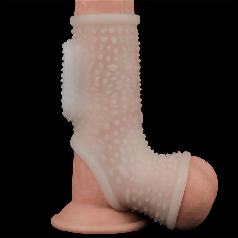 Penis and testicles sleeve with vibration Drip Knights - Image 3