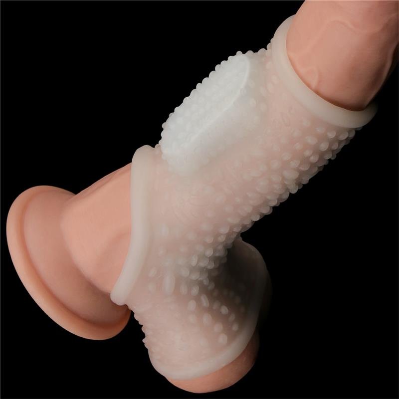 Penis and testicles sleeve with vibration Drip Knights - Image 5