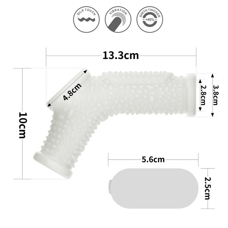 Penis and testicles sleeve with vibration Drip Knights - Image 8