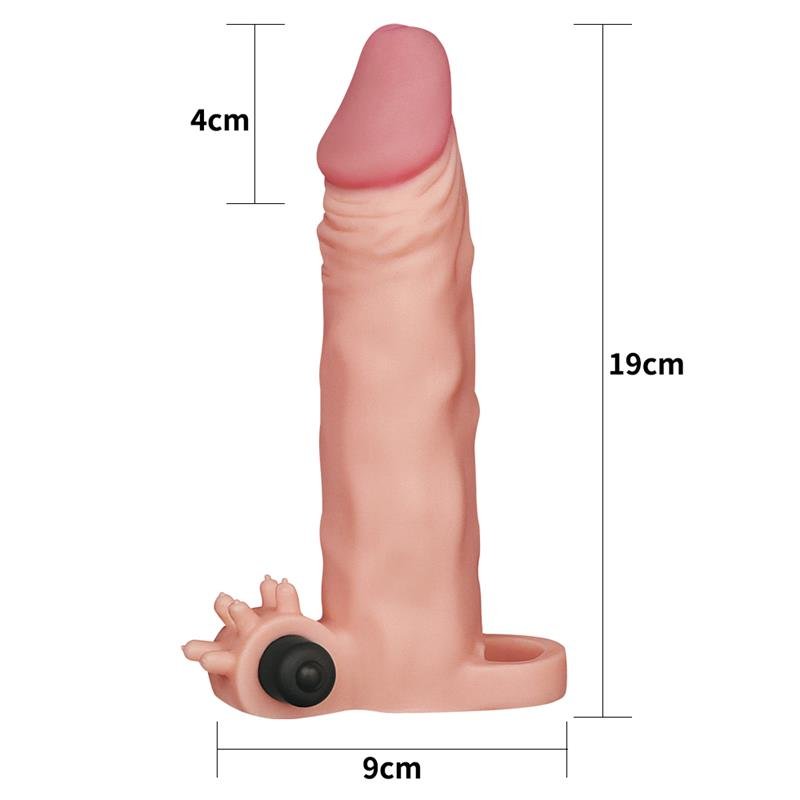 Penis Sleeve with Vibration Add 2 Pleasure X-Tender Flesh - Image 5
