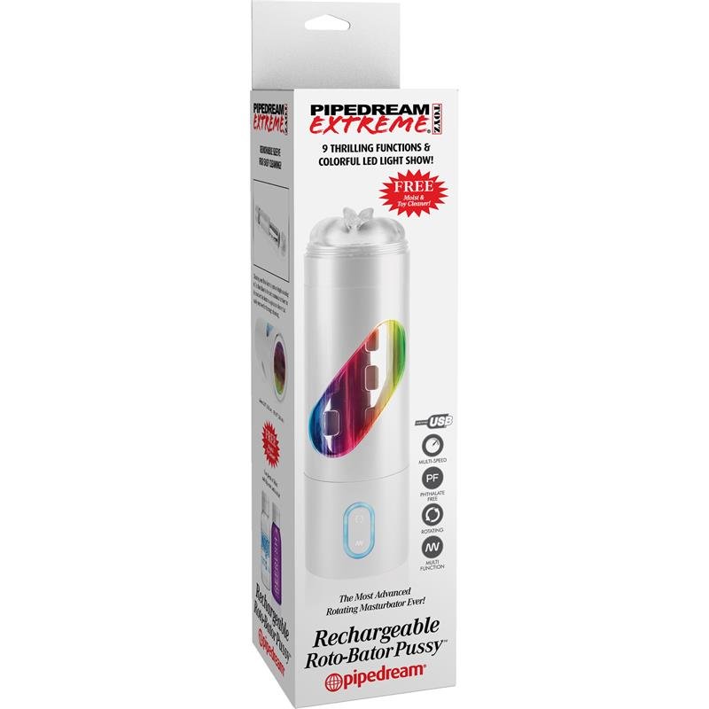 Pipedream Extreme Toyz Rechargeable Roto-Bator Pussy - Image 6