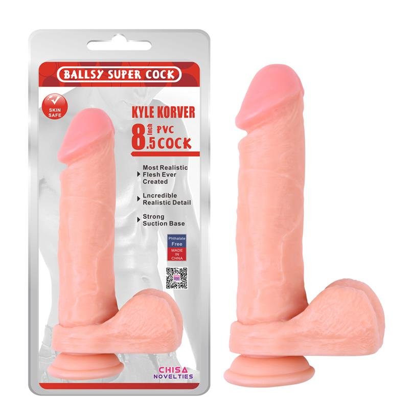 Realistic Dildo Kyle Korver 21.5 cm Flesh - Image 2