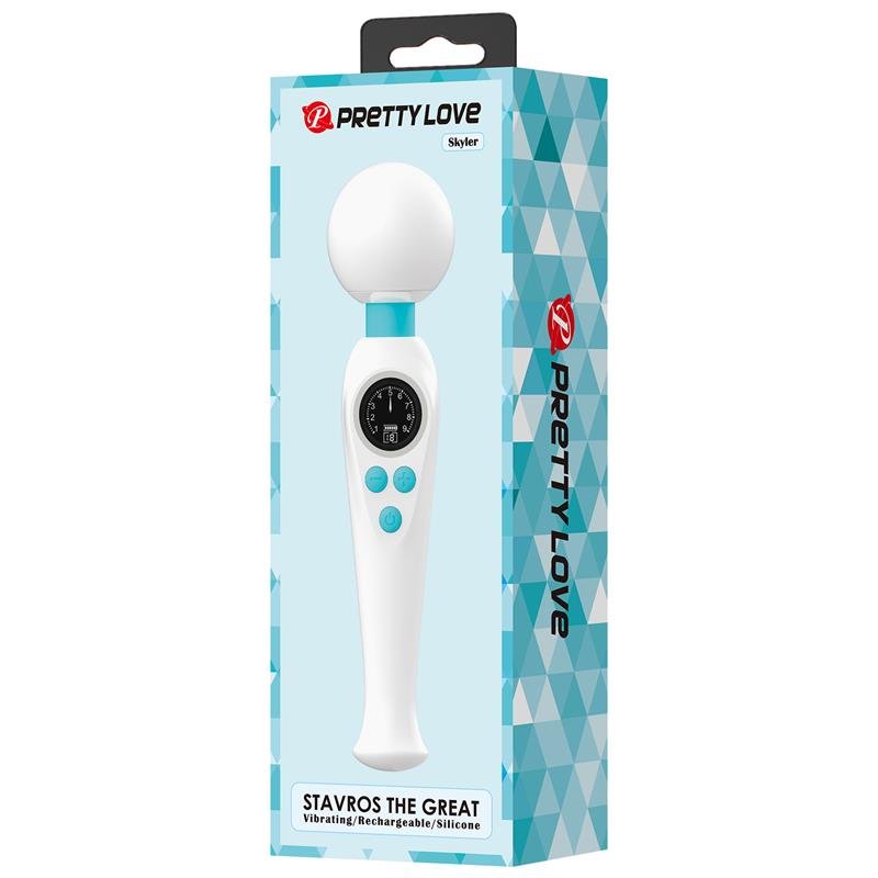 Skyler Massager Wand with Digital Screen White - Image 13