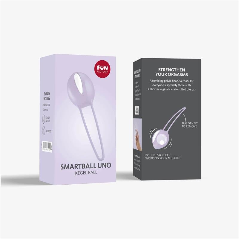 Smartball uno Kegel Ball White/Pastel Lilac - Image 4