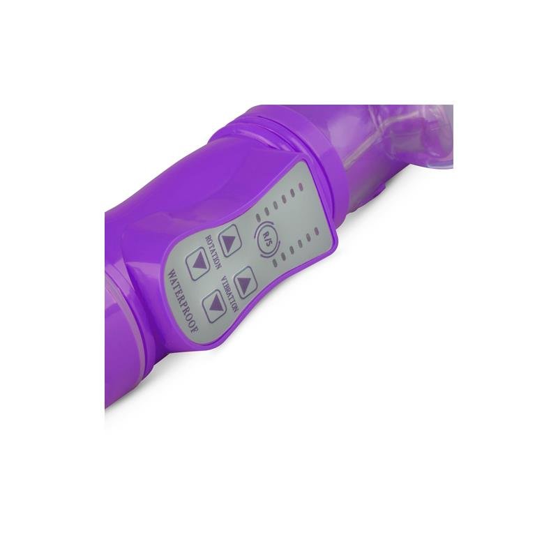 Rabbit Vibrator Thrusting and Rotating Balls Purple - Image 4