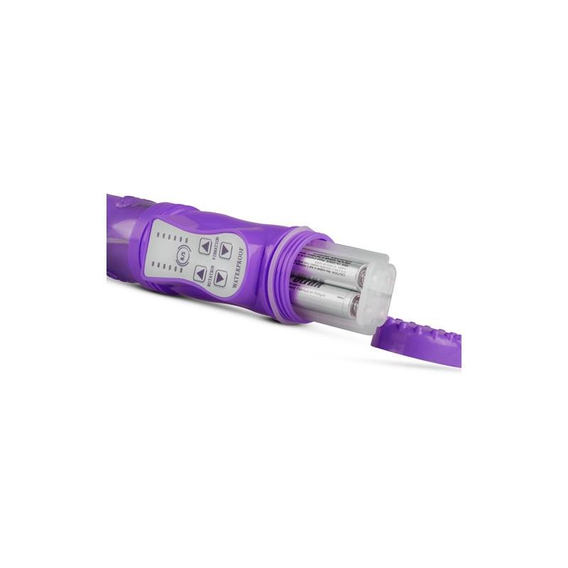 Rabbit Vibrator Thrusting and Rotating Balls Purple - Image 5
