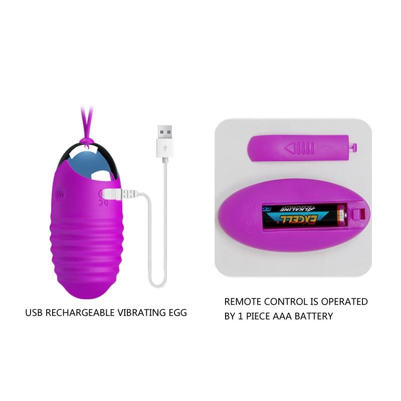 Vibrating Egg Jessica USB Purple - Image 5
