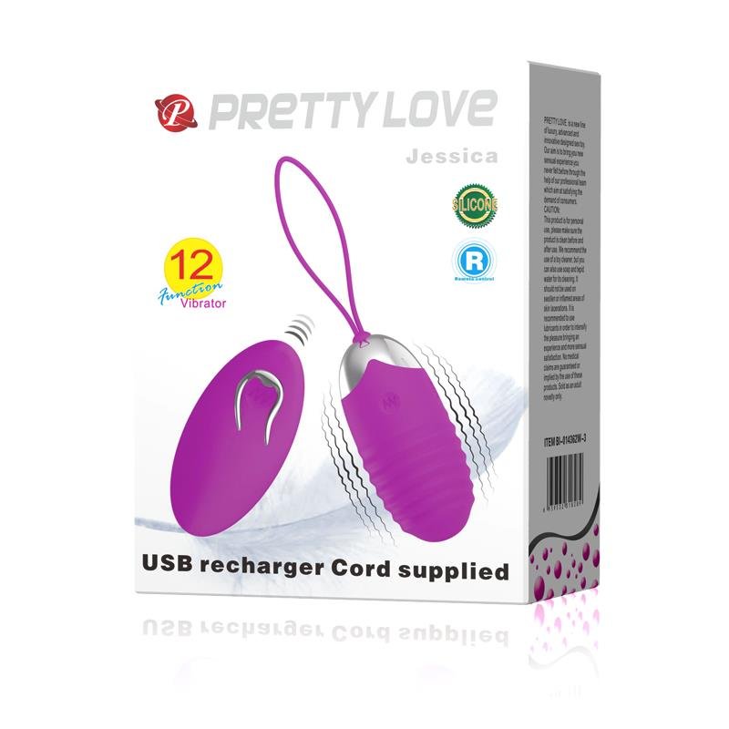 Vibrating Egg Jessica USB Purple - Image 8