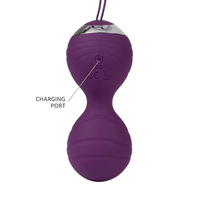 Vibrating Kegel Ball Set Remote Control Rimini Purple - Image 4