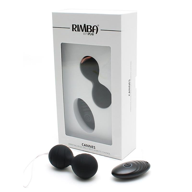 Vibrating Kegel Balls with Remote Control Cannes Black - Image 5