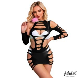 Willow Hllow-out Dress Black One Size