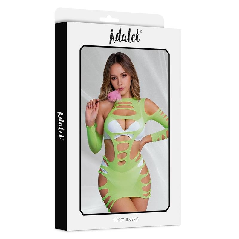 Willow Hollow-out Dress Yellow Fluor One Size - Image 3