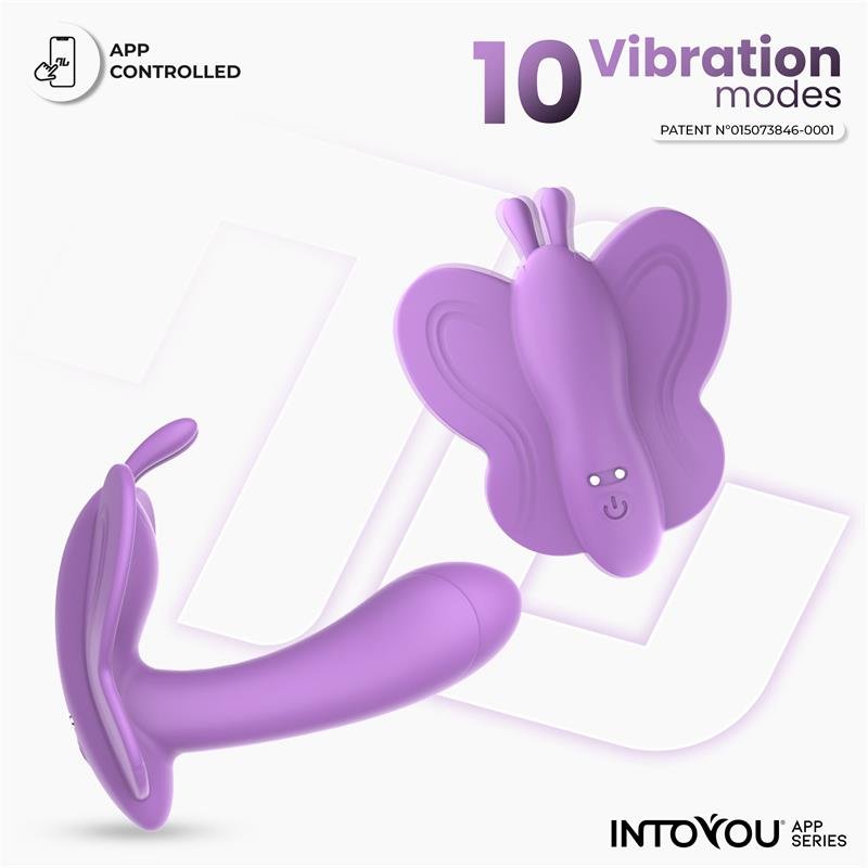 Wingy Butterfly Vibrator with App Lavender - Image 3