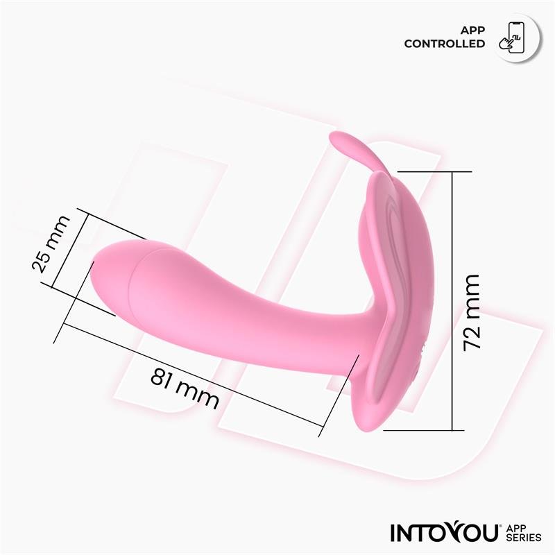 Wingy Butterfly Vibrator with App Pink - Image 5